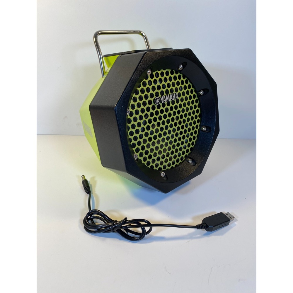 Yamaha PDX-11 Portable Speaker AUX Port IPOD Connection Green